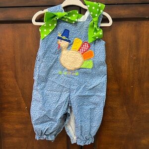 Bailey Boys Turkey long ruffle bubble 3M